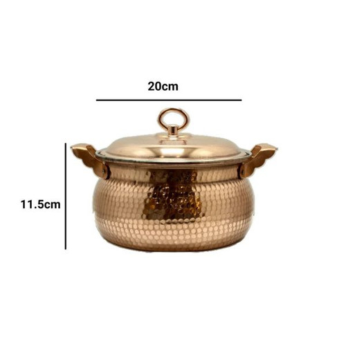 قابمله مسی طرح شکمی سایز ۲ قطر ۲۰ چهار نفره