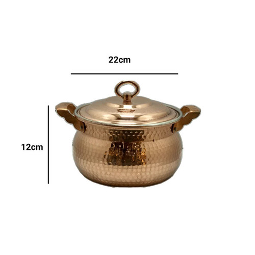 قابمله مسی طرح شکمی سایز ۳ قطر ۲۲ شش نفره