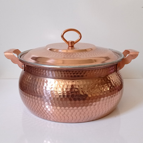 قابمله مسی طرح شکمی سایز ۴ قطر ۲۵ هشت نفره