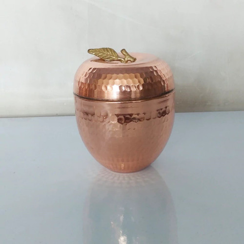 قندان سیب مسی زنجان نگ ثابت و چکش کاری شده داخل قلع