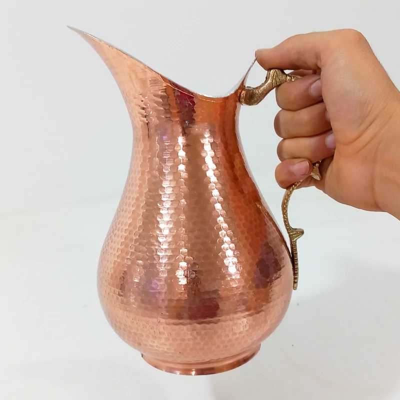 پارچ آب مسی دست ساز زنجان نانو شده