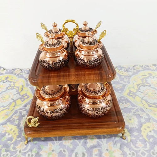 پاسماوری مسی گلبرگ 8تایی دو طبقه نانو شده