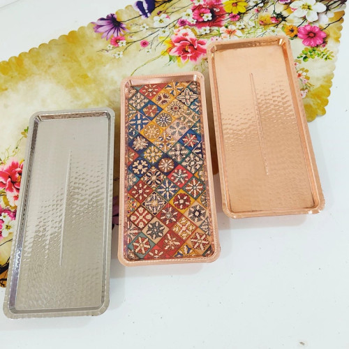 رولت خوری مسی تراش رنگی کار دلبر زیبا