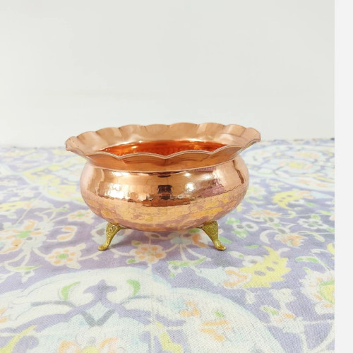 شکلات خوری سه پایه مسی چکشی نانو