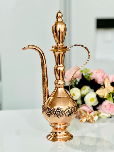 گلاب پاش گلبرگ مسی ارتفاع 35 سانت نانو