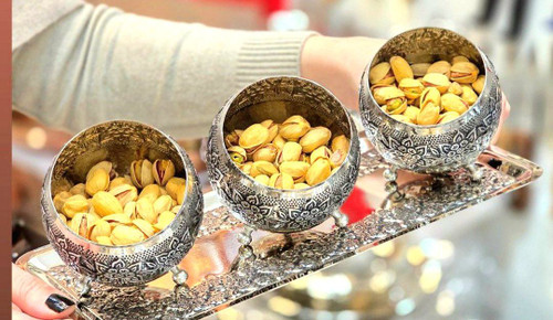 گوی مسی کروم گلبرگ ۶ عددی سایز بزرگ سیاه قلم گل برجسته نانو