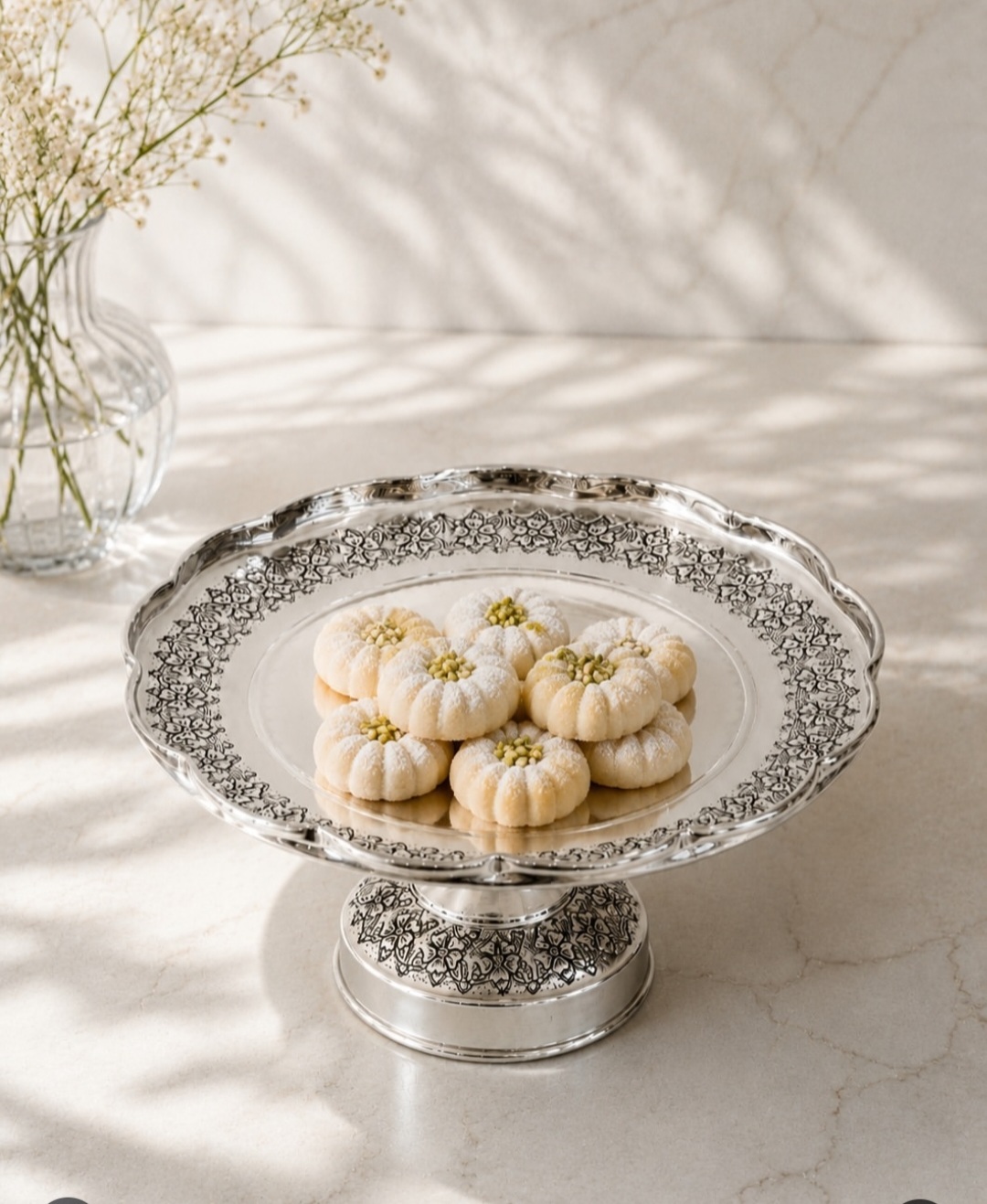 شیرینی خوری مسی کروم رز