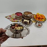 پیاله سه پایه مسی چکشی کروم ۶ عددی نانو شده اعلا و درجه یک