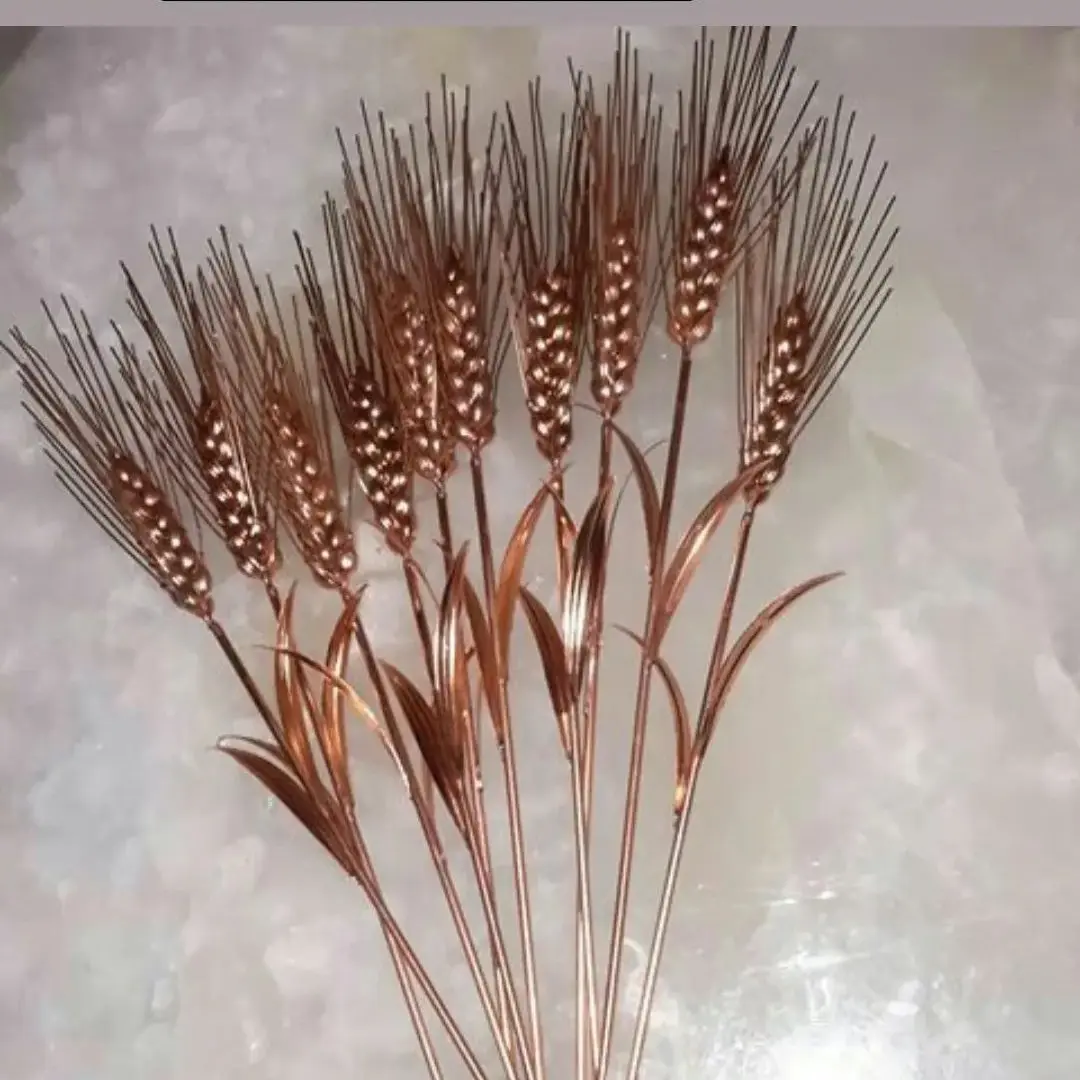 سنبل و گندم مسی بسیار زیبا و عالی،شاخه ای و عددی