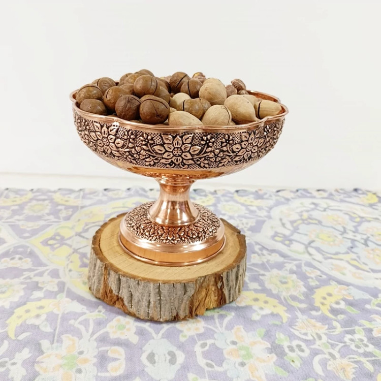 آجیل خوری مسی زنجان گلبرگ و نانو شده قطر ۲۲