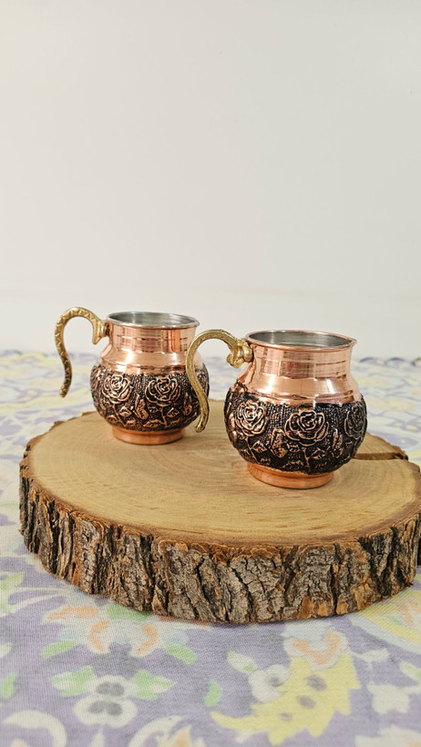 سس خوری مسی گلبرگ ۲ عددی دسته برنجی نانو شده و اعلا درجه یک