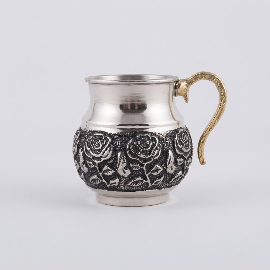 سس خوری مسی کروم گلبرگ دسته برنجی